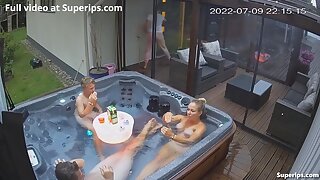 Ipcam German Nudist Family Enjoys The Jacuzzi