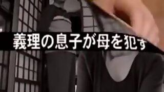 Horny japanese housewife fucked the furniture