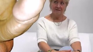 Charming woman making casting.