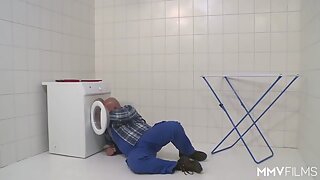 MMV FILMS German Step mom draining the plumber