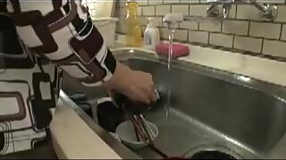 Hairy Frustrated Japanese Step mother In Law Wants Sex