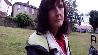 homeless woman