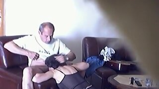 husband tapes himself fucking his french wife on the sofa