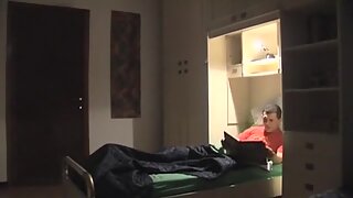 Mature hairy stepmom helping younger cock