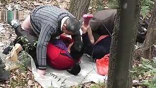 group old grandpa fuck in forest